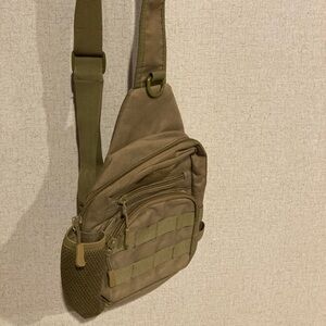 Khaki Men's Tactical Crossbody Bag